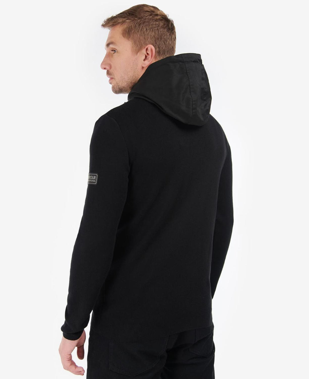 Barbour ELEMENT hoody-100% wol-HEREN TRUIEN & VESTEN-Zwart