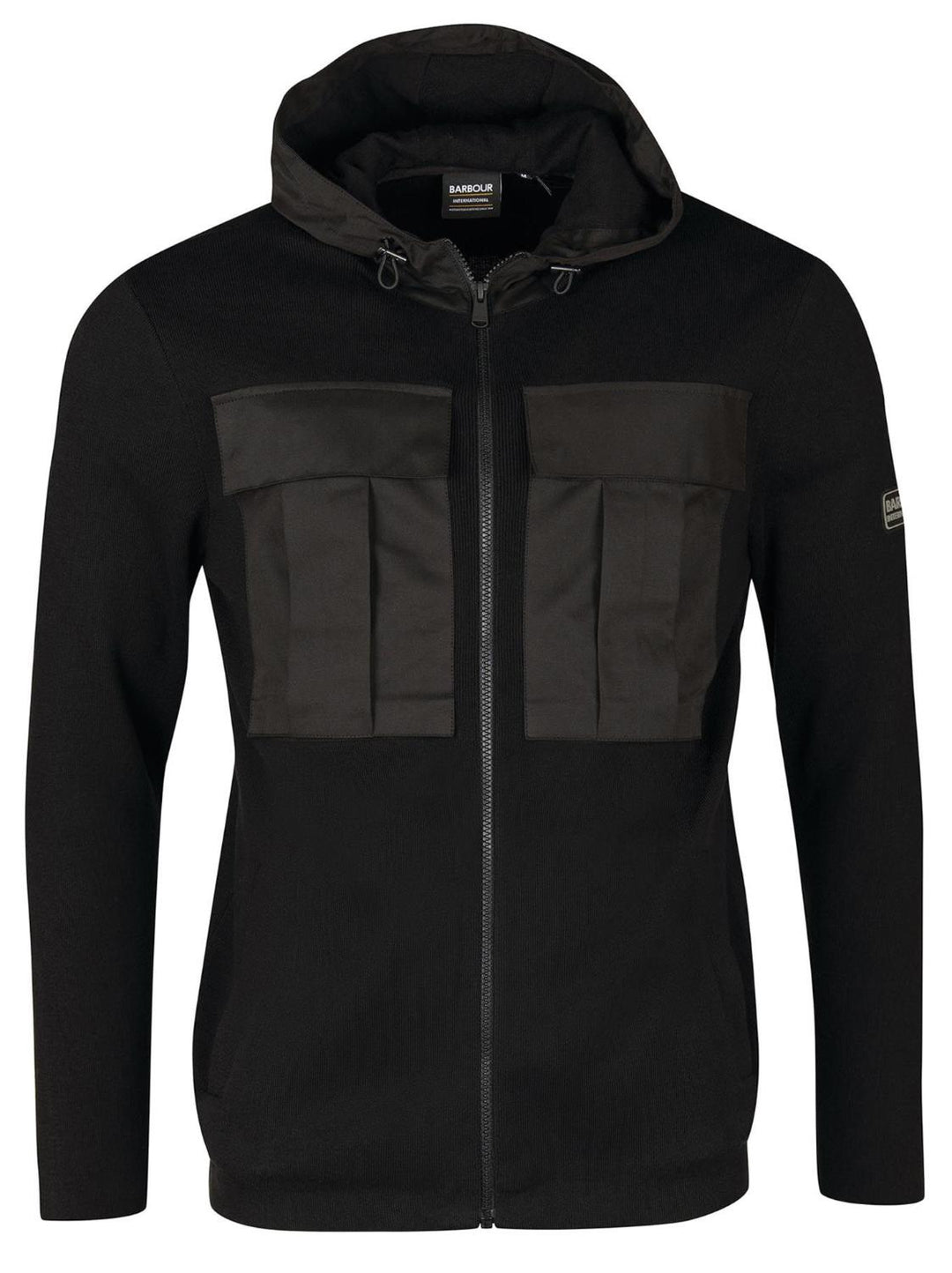 Barbour ELEMENT hoody-100% wol-HEREN TRUIEN & VESTEN-Zwart