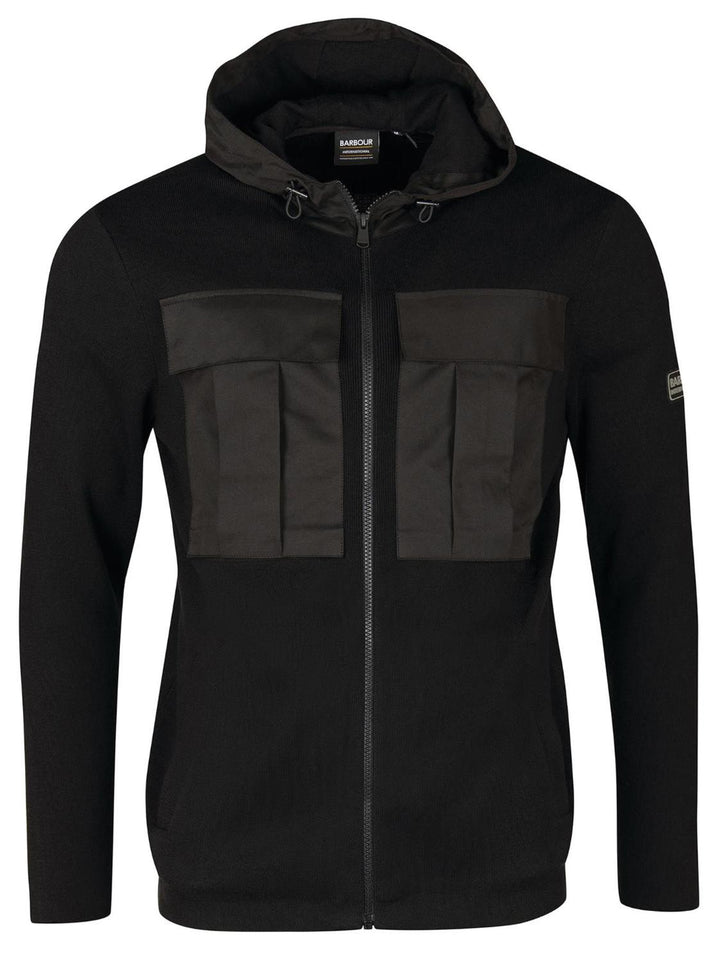 Barbour ELEMENT hoody-100% wol-HEREN TRUIEN & VESTEN-Zwart