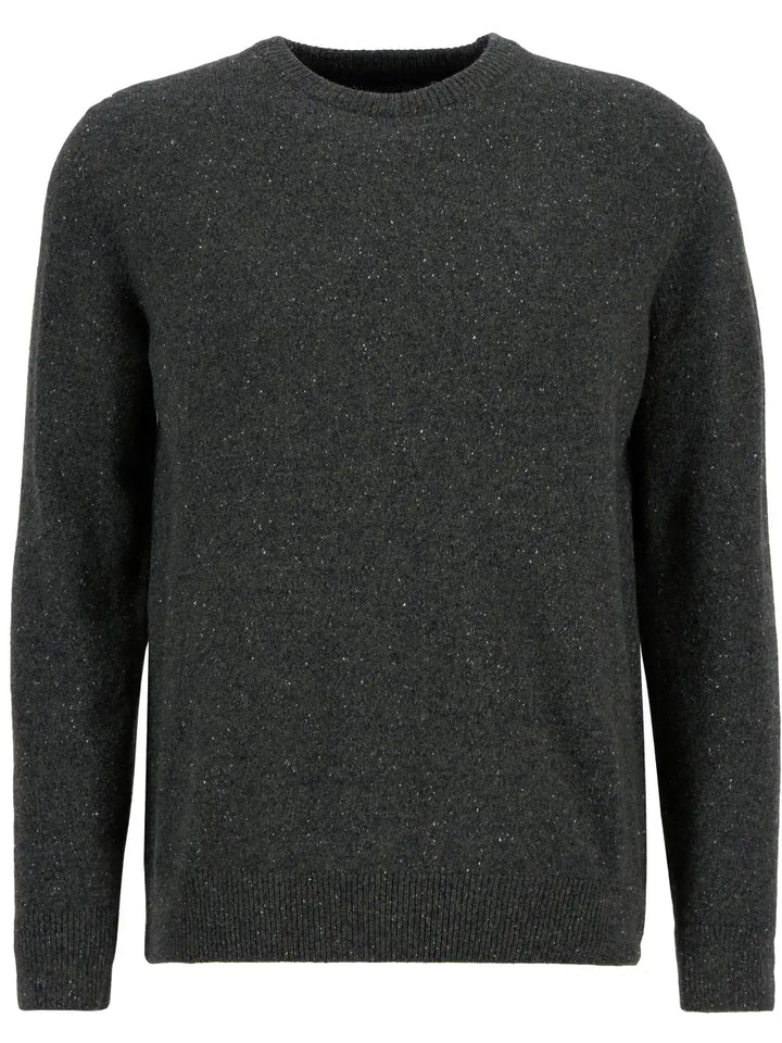 Barbour Essential Tisbury Crew‑Neck Jumper – Groen-60% wol, 23% polyamide, 8% viscose, 8% zijde, 1% polyester-HEREN TRUIE