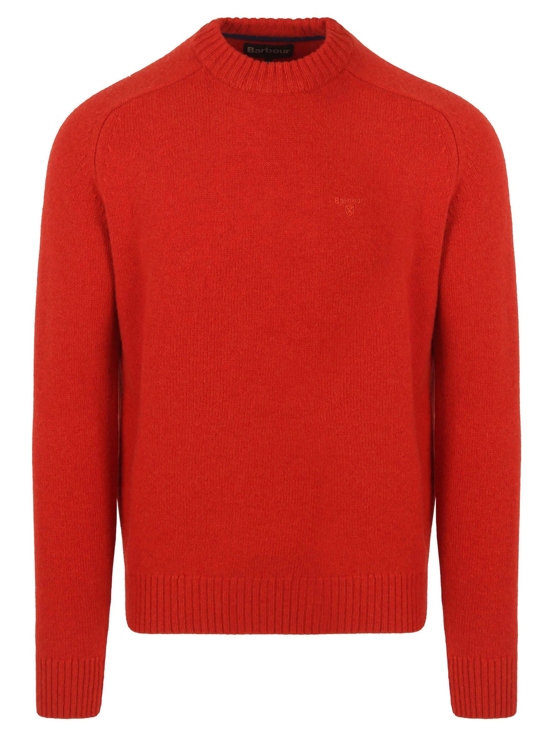 Barbour Grangetown trui wol rood-100% lamswol-HEREN TRUIEN & VESTEN-Rood