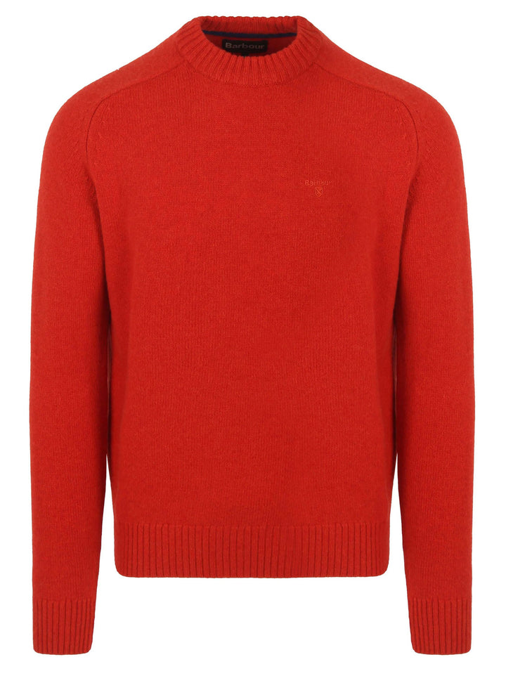Barbour Grangetown trui wol rood-100% lamswol-HEREN TRUIEN & VESTEN-Rood