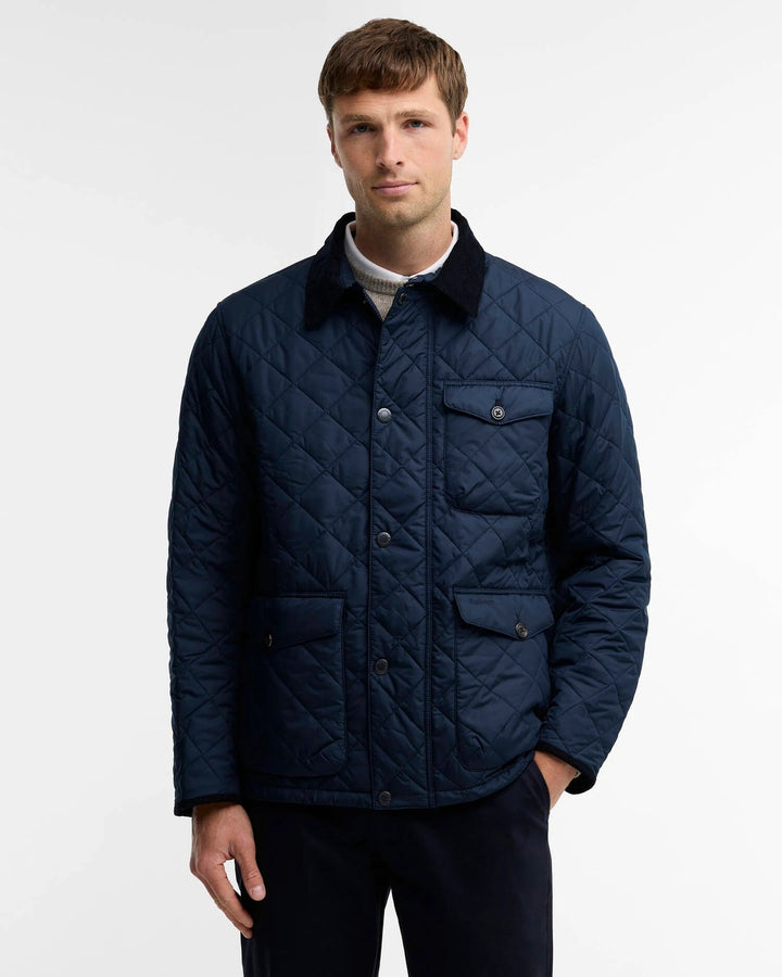 Barbour Hornby Gewatteerd Jack – Blauw-100% polyester-HEREN JASSEN & JACKS-Blauw
