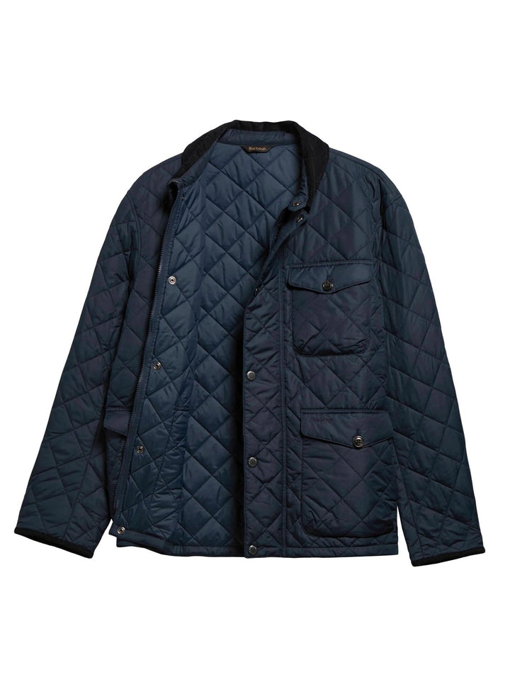 Barbour Hornby Gewatteerd Jack – Blauw-100% polyester-HEREN JASSEN & JACKS-Blauw