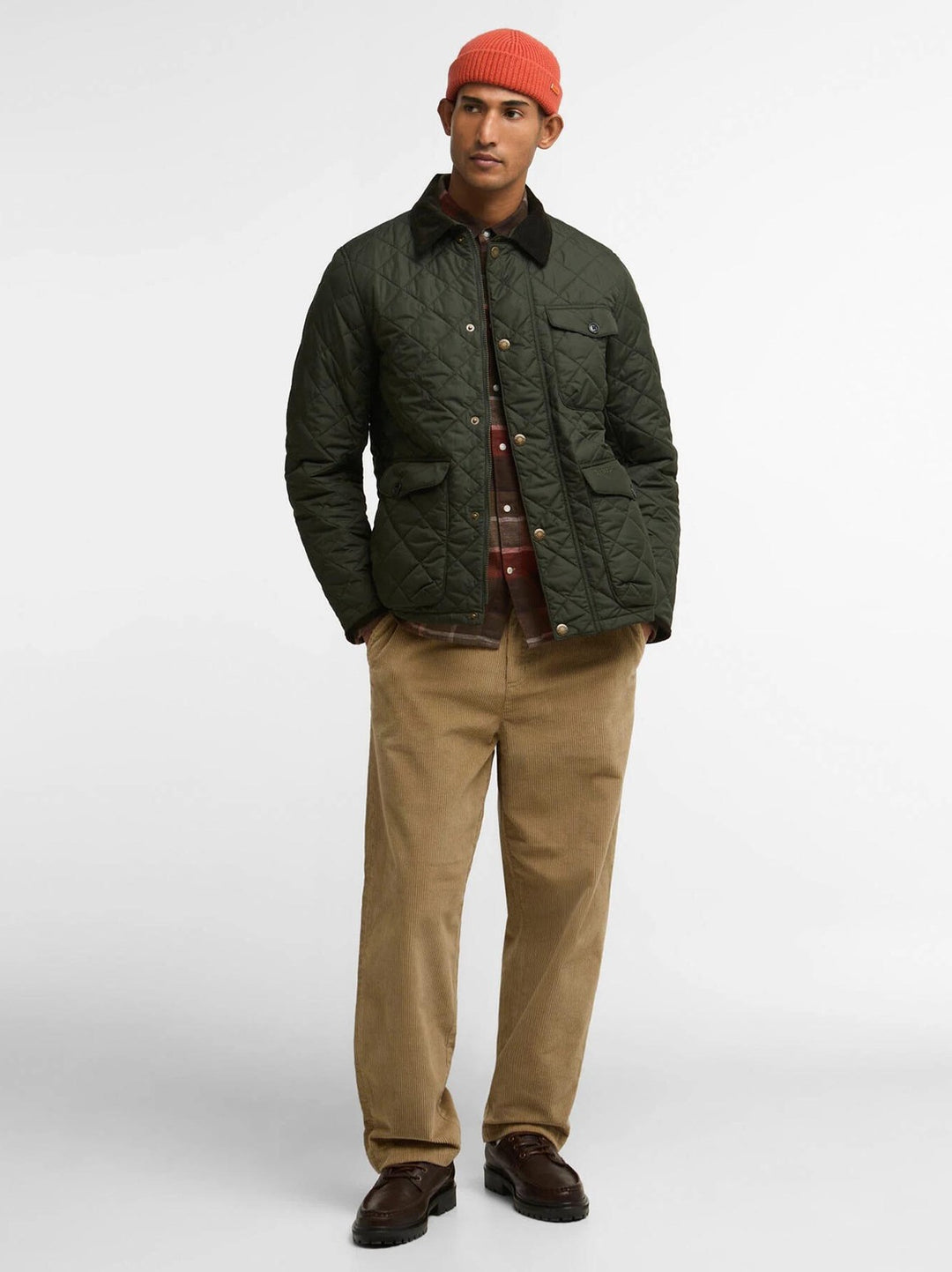 Barbour Hornby Quilt Jack – Groen-100% polyester-HEREN JASSEN & JACKS-Groen
