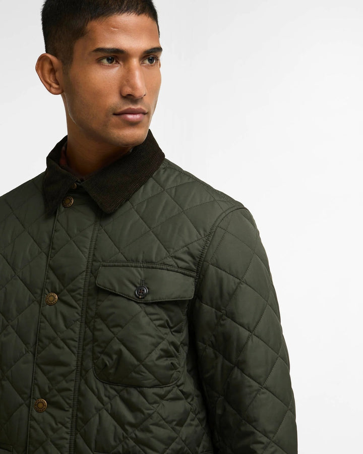 Barbour Hornby Quilt Jack – Groen-100% polyester-HEREN JASSEN & JACKS-Groen