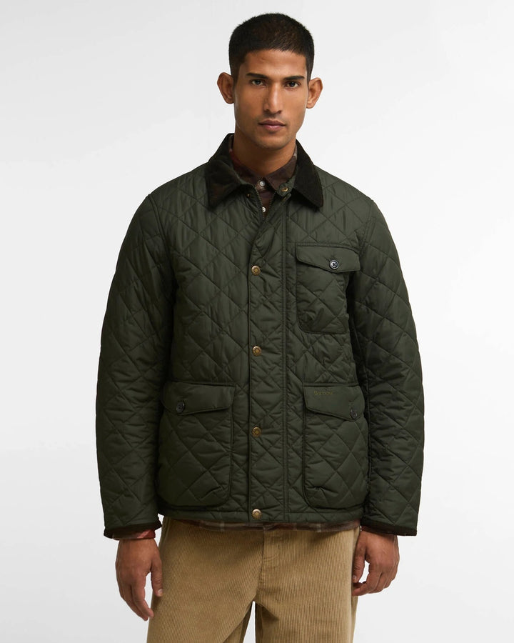 Barbour Hornby Quilt Jack – Groen-100% polyester-HEREN JASSEN & JACKS-Groen