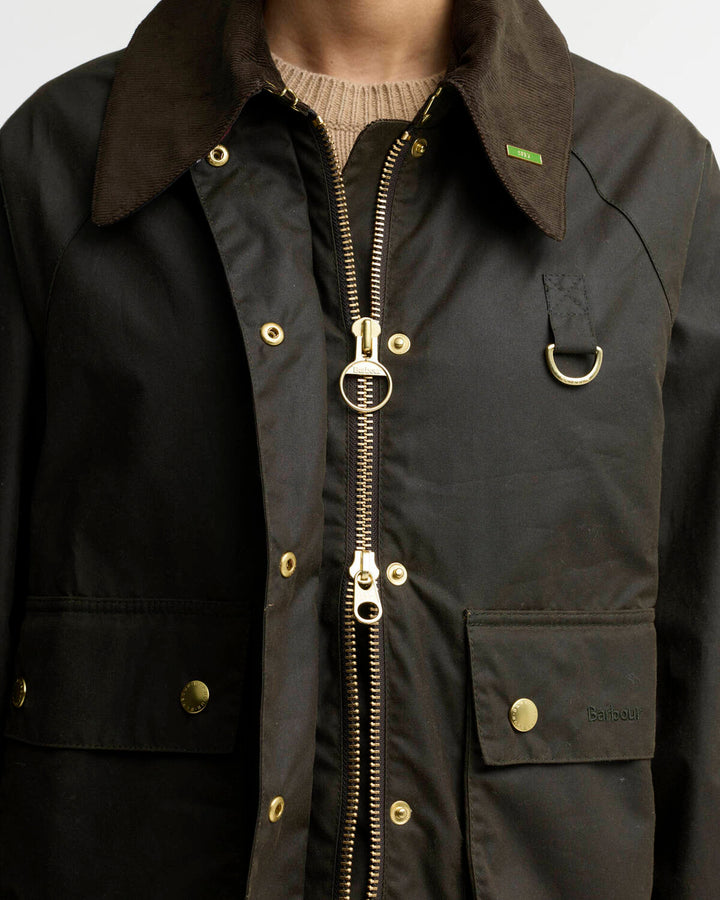 Barbour Icons Modern Spey Waxjas – Groen-100% katoen-DAMES JASSEN & JACKS-Groen