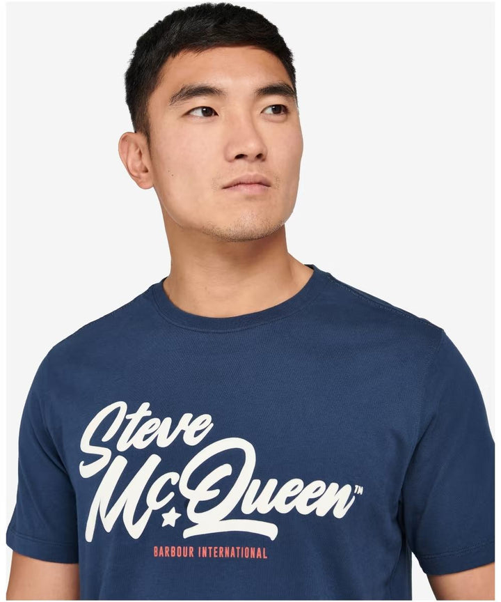 Barbour International MURREY-100% katoen-HEREN POLO'S & T-SHIRTS-Blauw