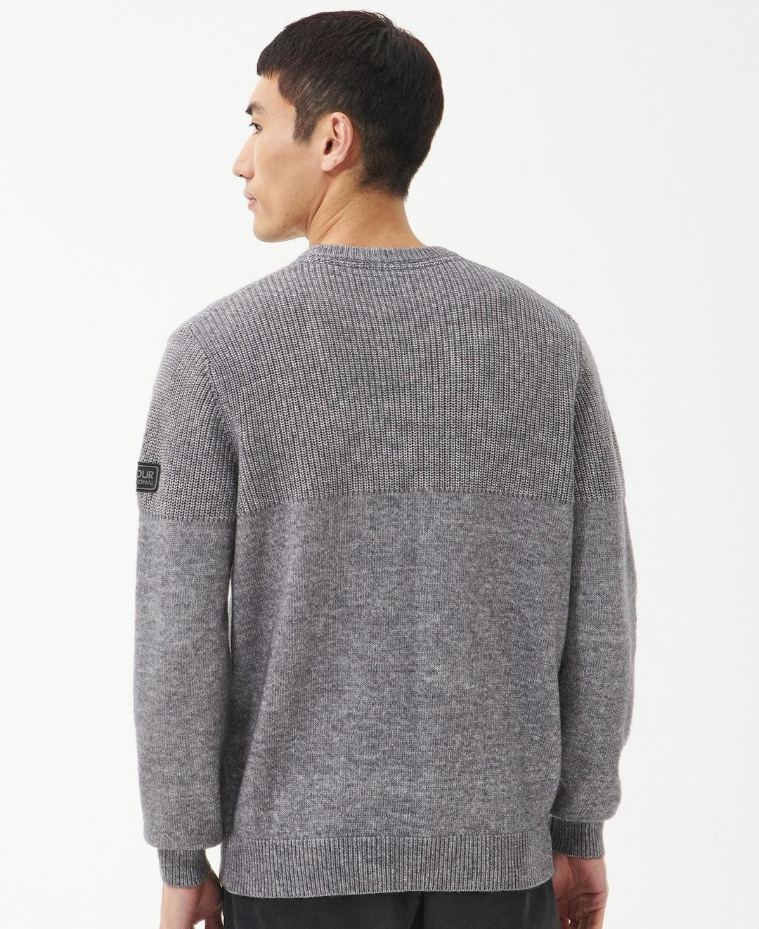 Barbour International trui-70% katoen, 30% wol-HEREN TRUIEN & VESTEN-Grijs