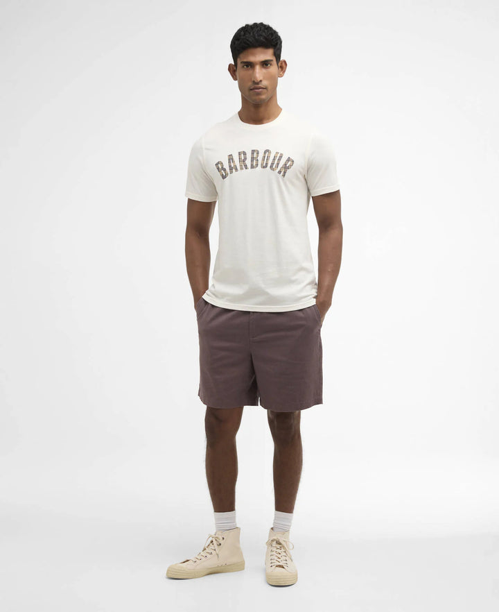 Barbour Linnen Relaxed Shorts – Bruin-55% linnen, 45% katoen-HEREN BROEKEN-Bruin