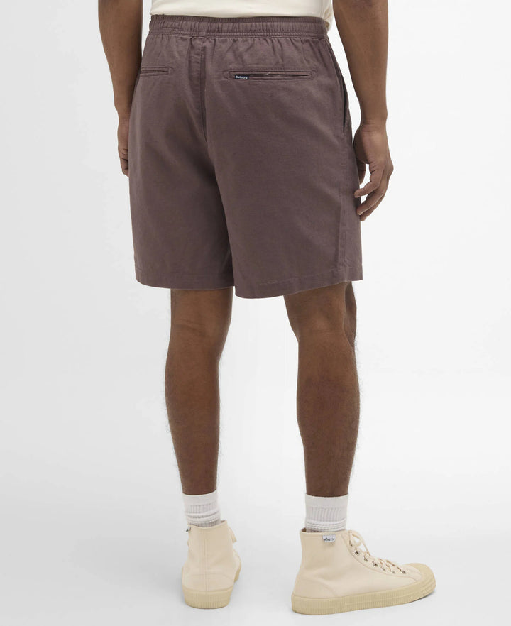 Barbour Linnen Relaxed Shorts – Bruin-55% linnen, 45% katoen-HEREN BROEKEN-Bruin
