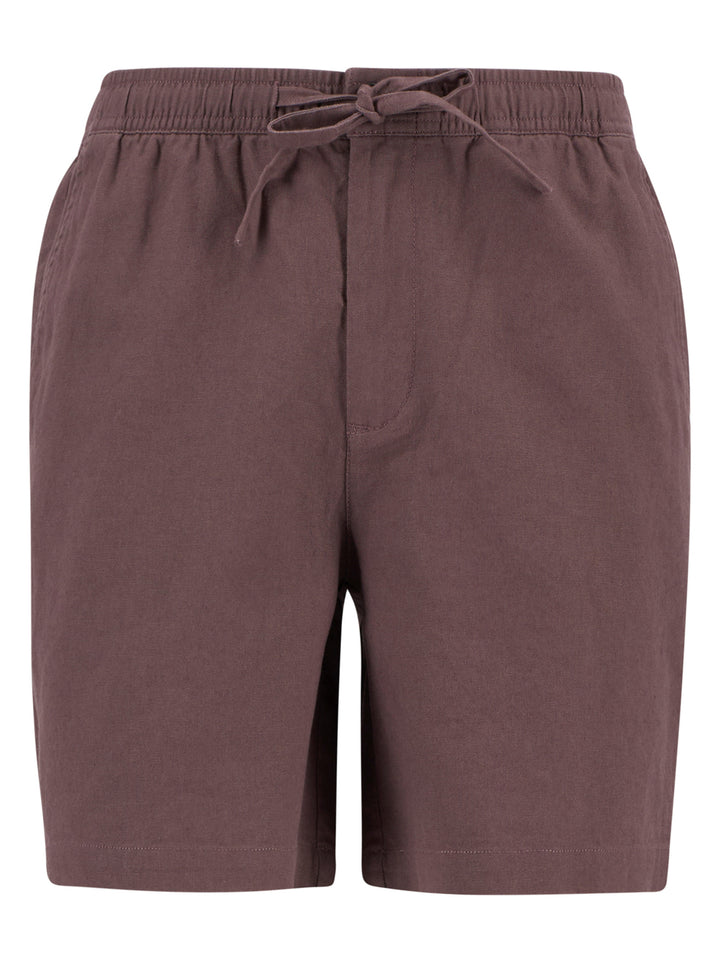 Barbour Linnen Relaxed Shorts – Bruin-55% linnen, 45% katoen-HEREN BROEKEN-Bruin