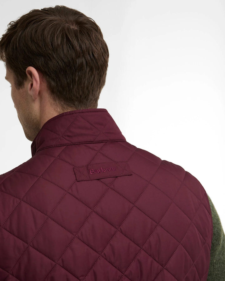Barbour Lowerdale Bodywarmer – Bordeaux-100% polyester-HEREN JASSEN & JACKS-Paars