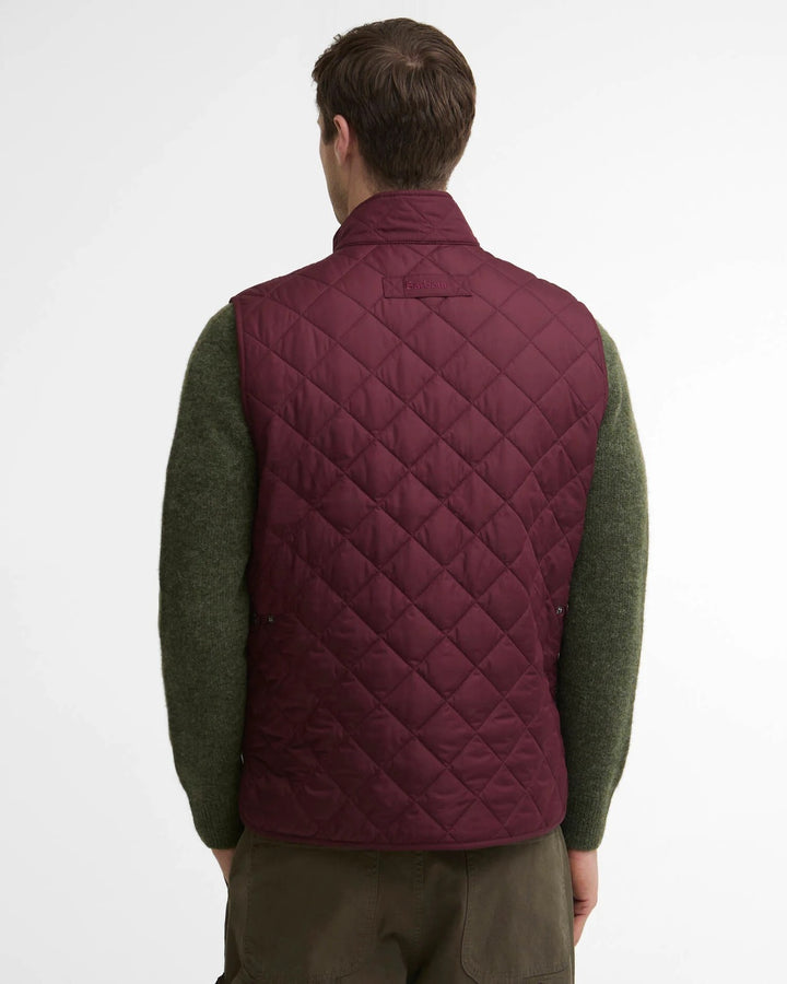 Barbour Lowerdale Bodywarmer – Bordeaux-100% polyester-HEREN JASSEN & JACKS-Paars