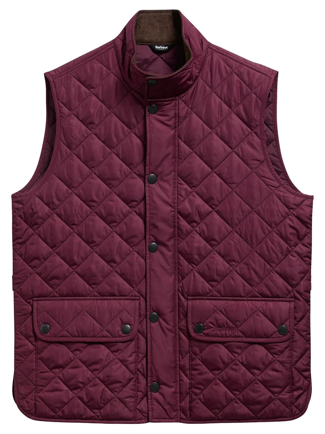 Barbour Lowerdale Bodywarmer – Bordeaux-100% polyester-HEREN JASSEN & JACKS-Paars
