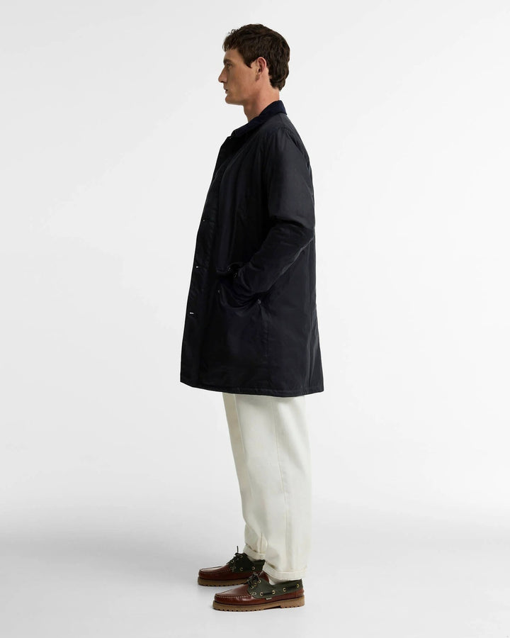 Barbour Mac Waxjas – Blauw-100% katoen-HEREN JASSEN & JACKS-Blauw