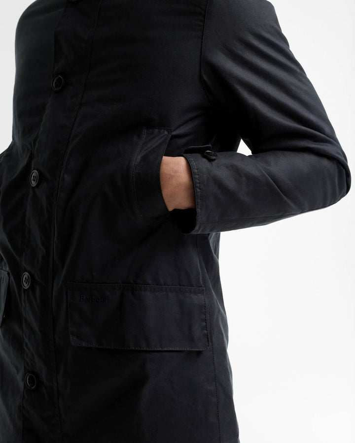 Barbour Mac Waxjas – Blauw-100% katoen-HEREN JASSEN & JACKS-Blauw