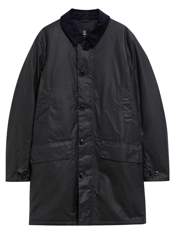 Barbour Mac Waxjas – Blauw-100% katoen-HEREN JASSEN & JACKS-Blauw