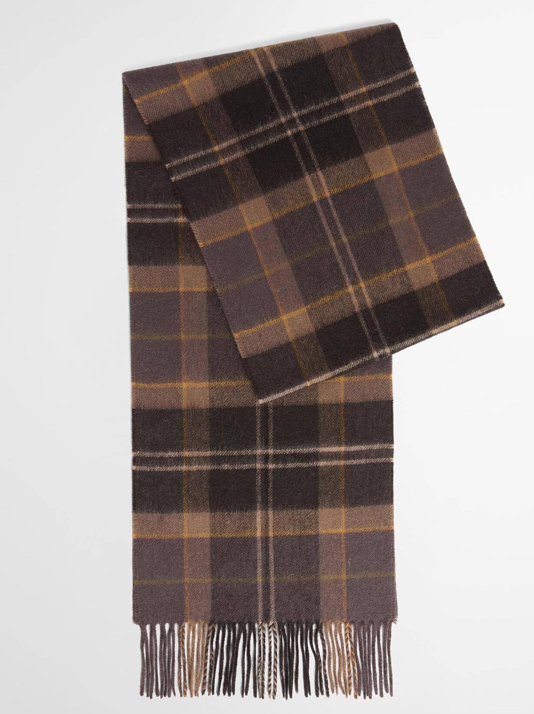Barbour Mineral Sjaal – Bruin-90% wol, 10% kasjmier-HEREN ACCESSOIRES-Bruin