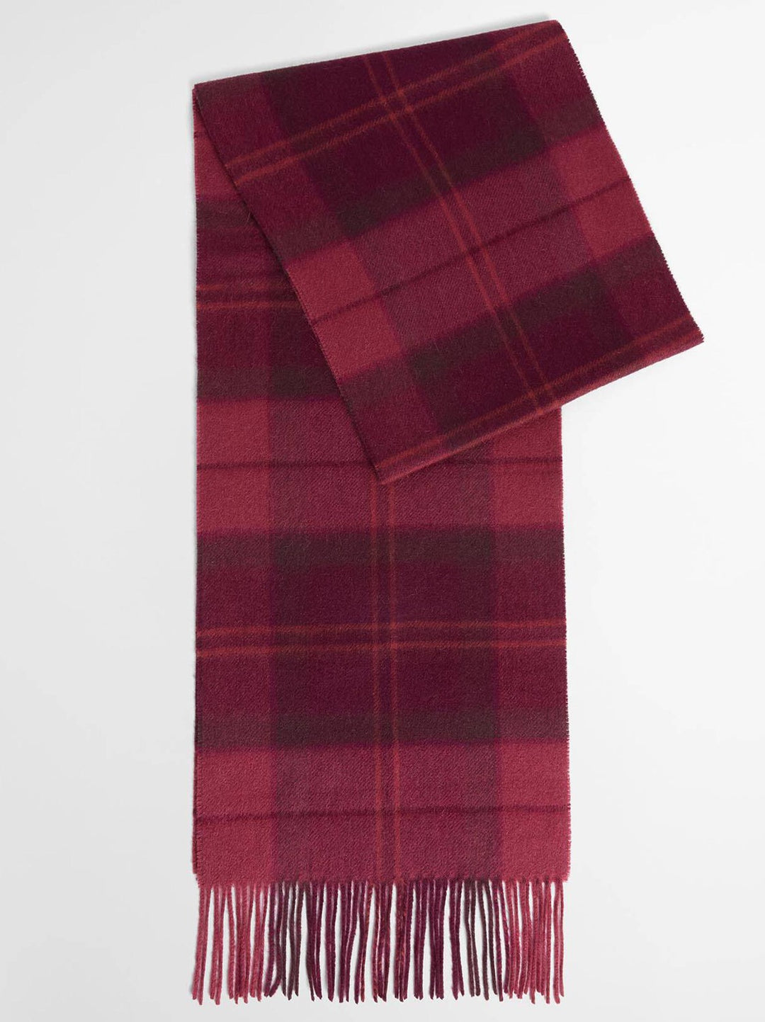 Barbour Mineral Tartan Sjaal – Paars-90% wol, 10% kasjmier-HEREN ACCESSOIRES-Paars