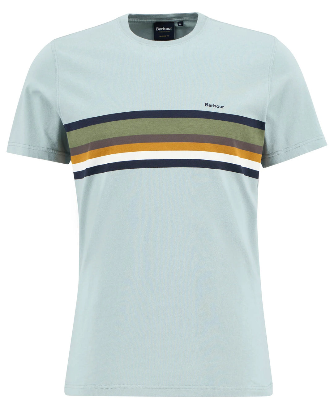 Barbour Newsham Striped T-Shirt – Blauw-100% katoen-HEREN POLO'S & T-SHIRTS-Blauw