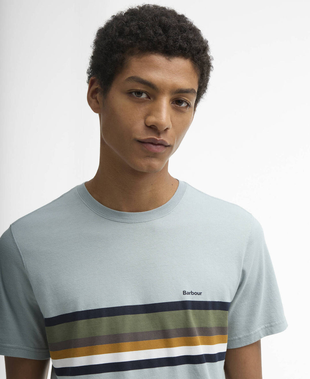 Barbour Newsham Striped T-Shirt – Blauw-100% katoen-HEREN POLO'S & T-SHIRTS-Blauw