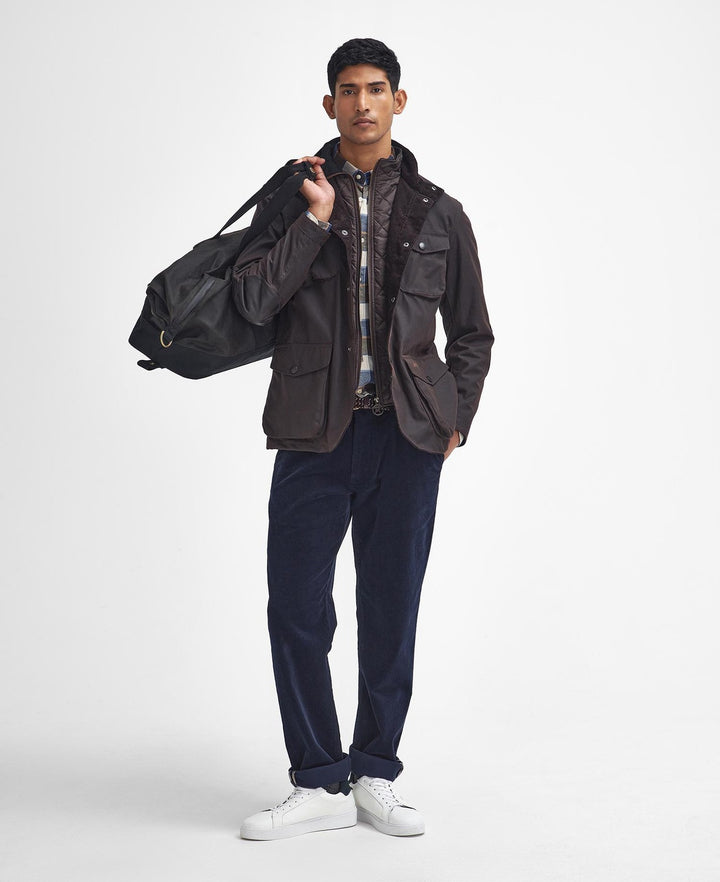 Barbour Ogston Waxed Jacket – Bruin-100% katoen-HEREN JASSEN & JACKS-Bruin