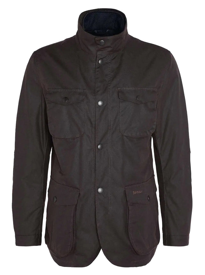 Barbour Ogston Waxed Jacket – Bruin-100% katoen-HEREN JASSEN & JACKS-Bruin
