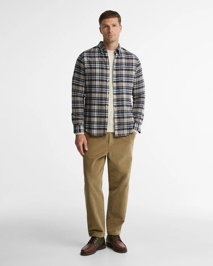 Barbour Overhemd – Blauw-100% katoen-HEREN SHIRTS-Blauw