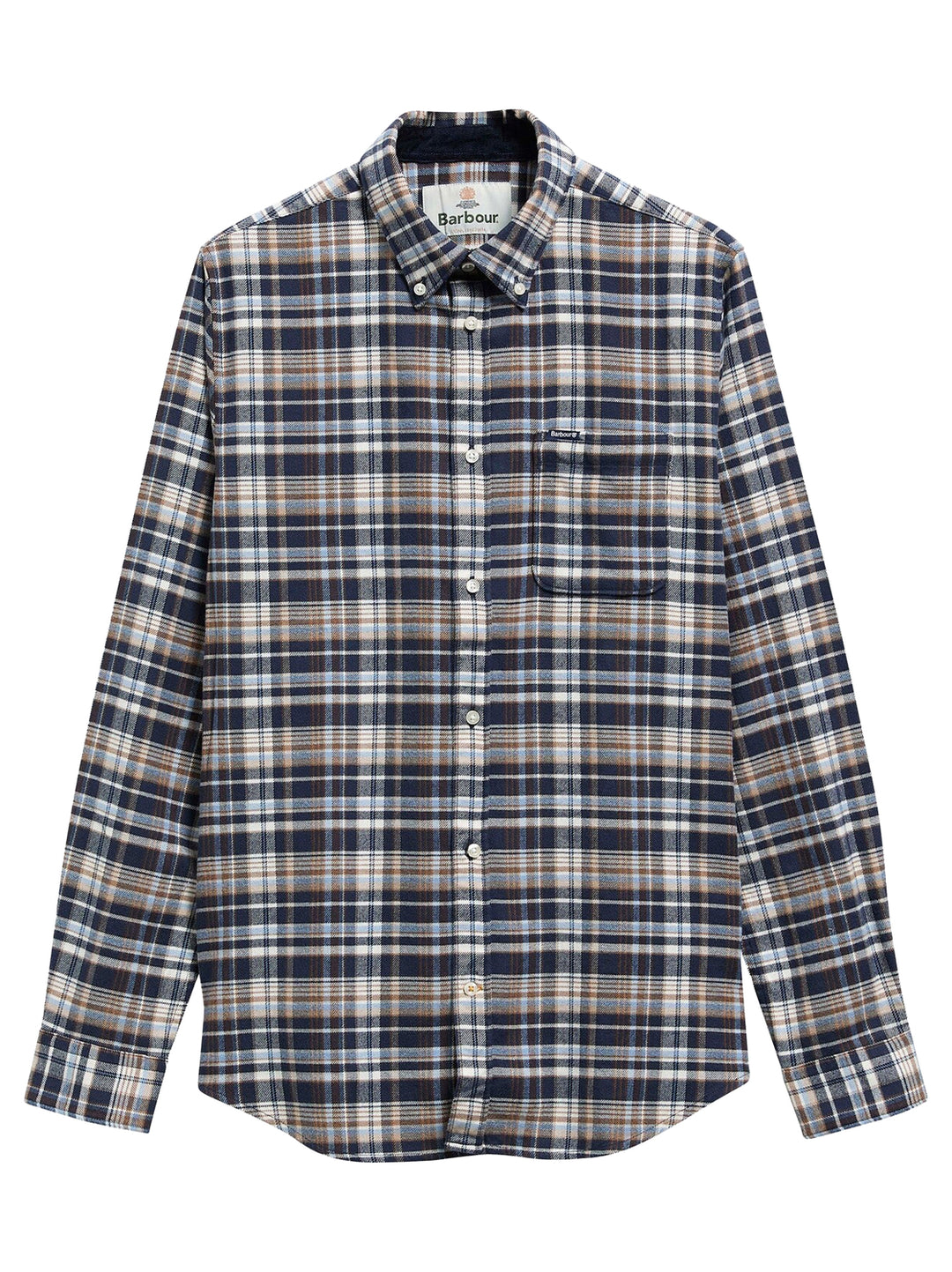 Barbour Overhemd – Blauw-100% katoen-HEREN SHIRTS-Blauw