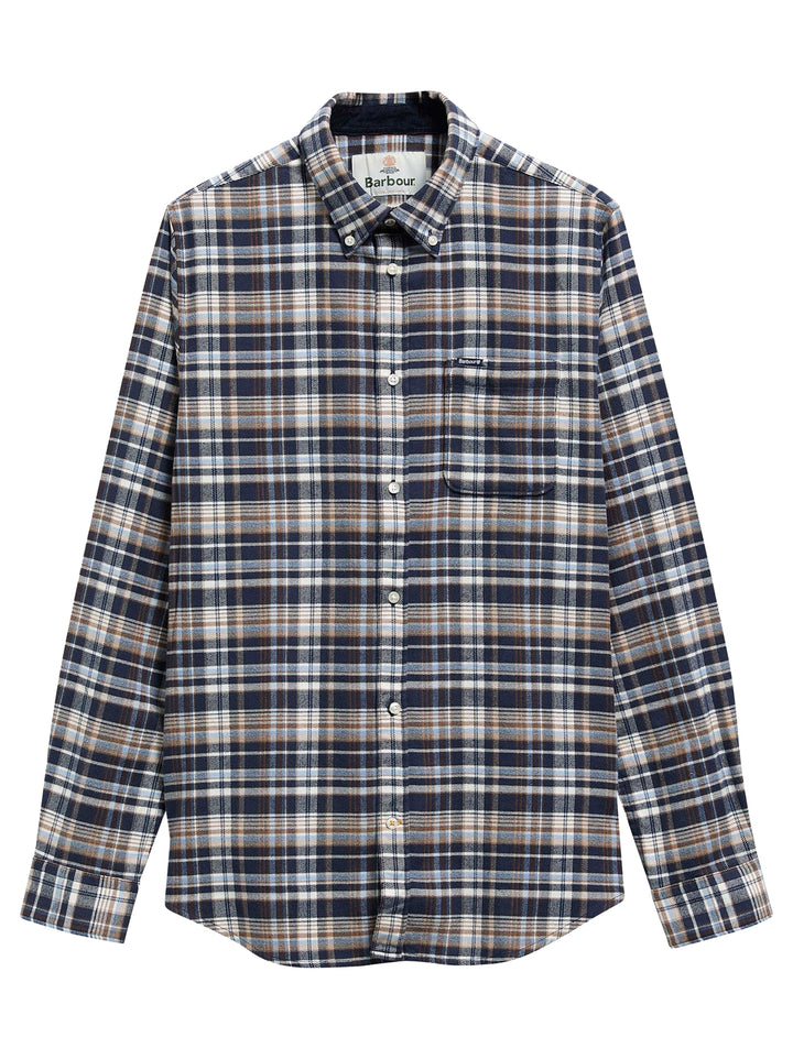 Barbour Overhemd – Blauw-100% katoen-HEREN SHIRTS-Blauw