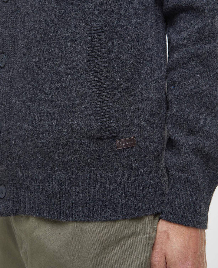 Barbour Patch Zip Vest – Antraciet-100% wol-HEREN TRUIEN & VESTEN-Antraciet