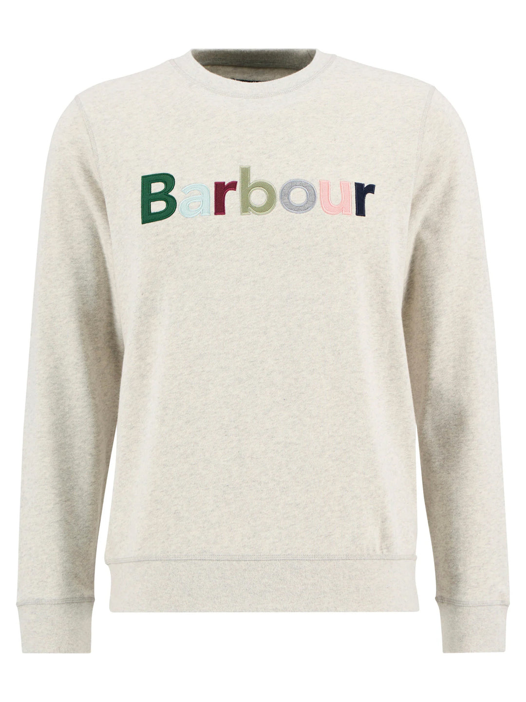 Barbour Pique Logo Sweatshirt – Beige-100% katoen-HEREN TRUIEN & VESTEN-Beige