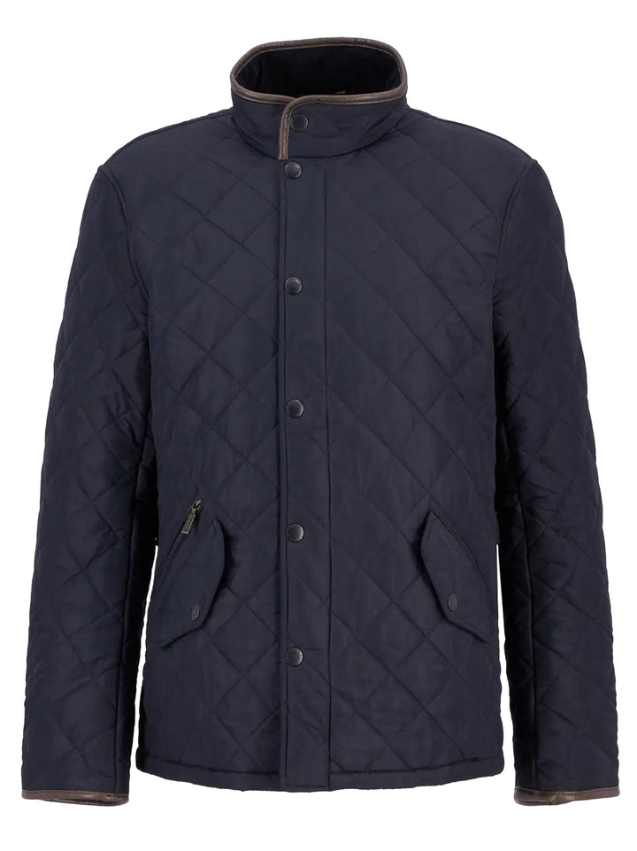 Barbour Powell Quilt Jack – Blauw-100% polyester-HEREN JASSEN & JACKS-Blauw
