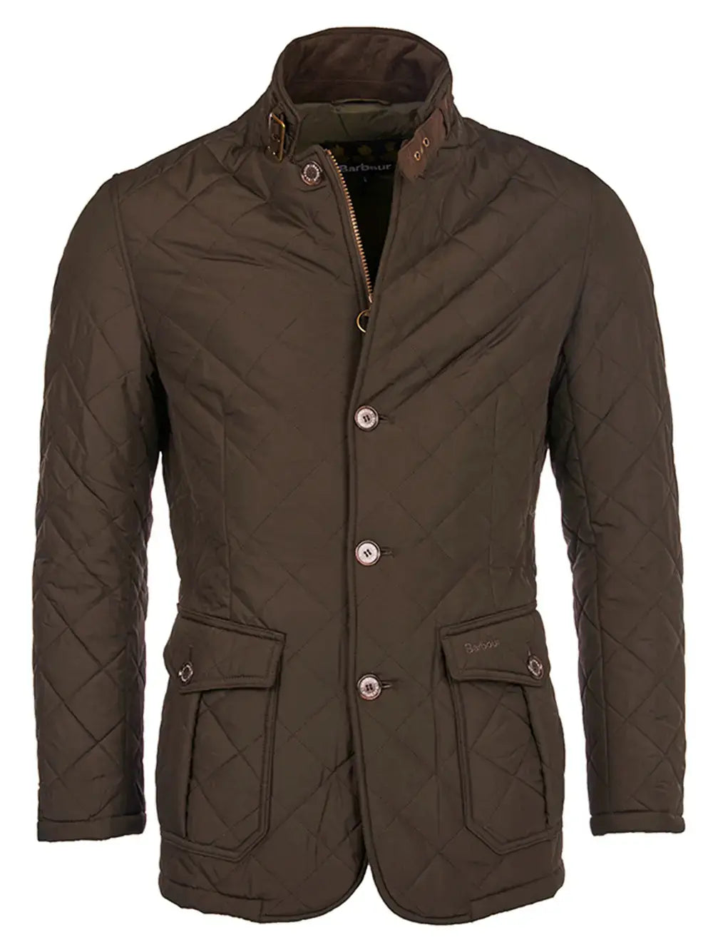 Barbour Quilted Lutz Jack – Groen-100% polyester-HEREN JASSEN & JACKS-Groen