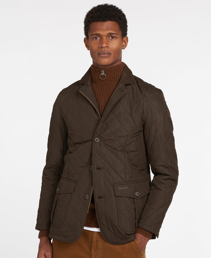 Barbour Quilted Lutz Jack – Groen-100% polyester-HEREN JASSEN & JACKS-Groen