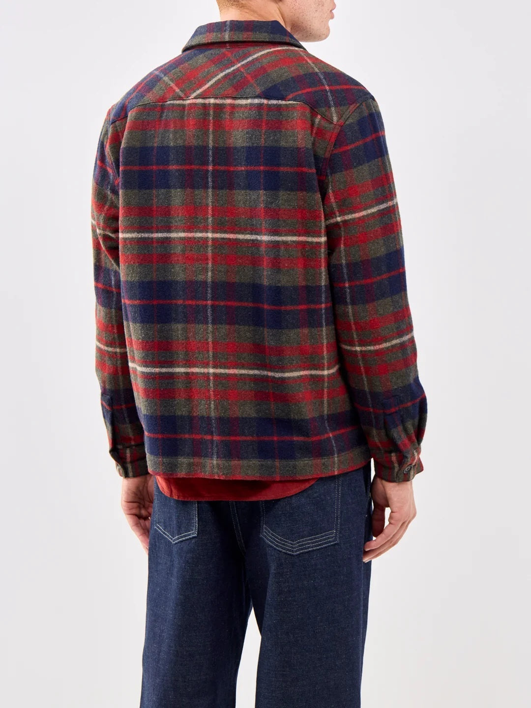 Barbour Southview Ruit Overshirt – Multi-100% wol-HEREN SHIRTS-Groen