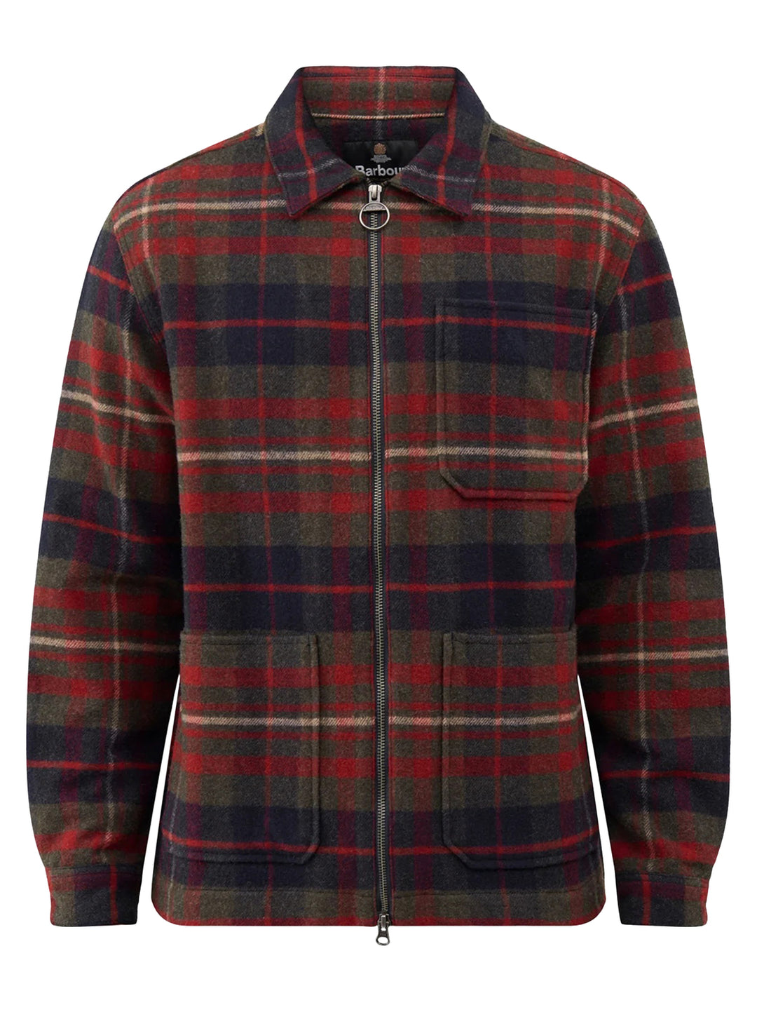 Barbour Southview Ruit Overshirt – Multi-100% wol-HEREN SHIRTS-Groen
