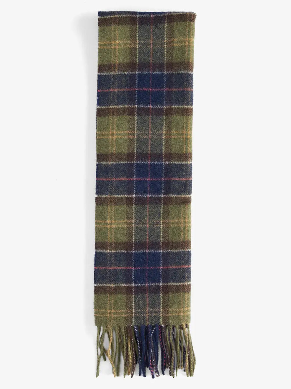 Barbour Tartan Lambswool Scarf – Groen-100% lamswol-HEREN ACCESSOIRES-Groen