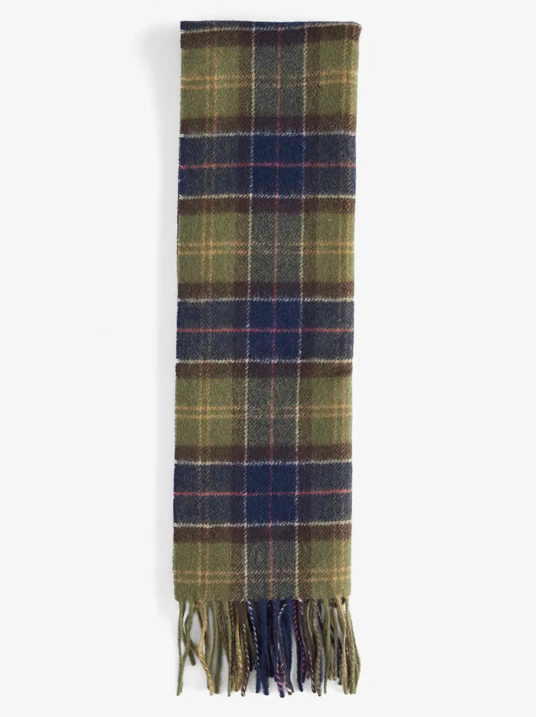 Barbour Tartan Lambswool Scarf – Groen-100% lamswol-HEREN ACCESSOIRES-Groen