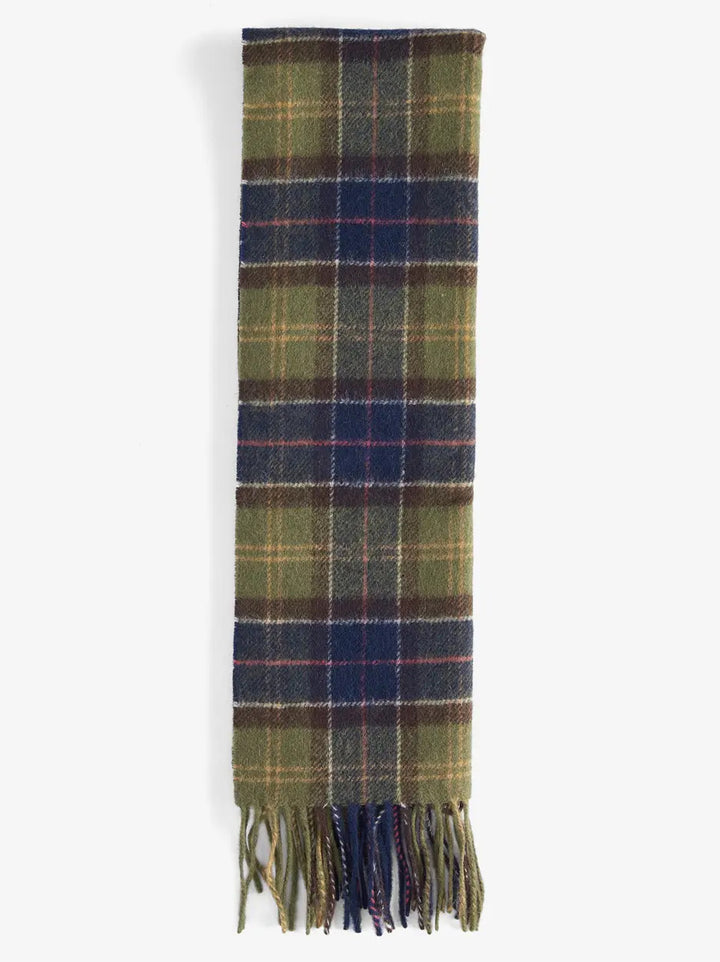 Barbour Tartan Lambswool Scarf – Groen-100% lamswol-HEREN ACCESSOIRES-Groen