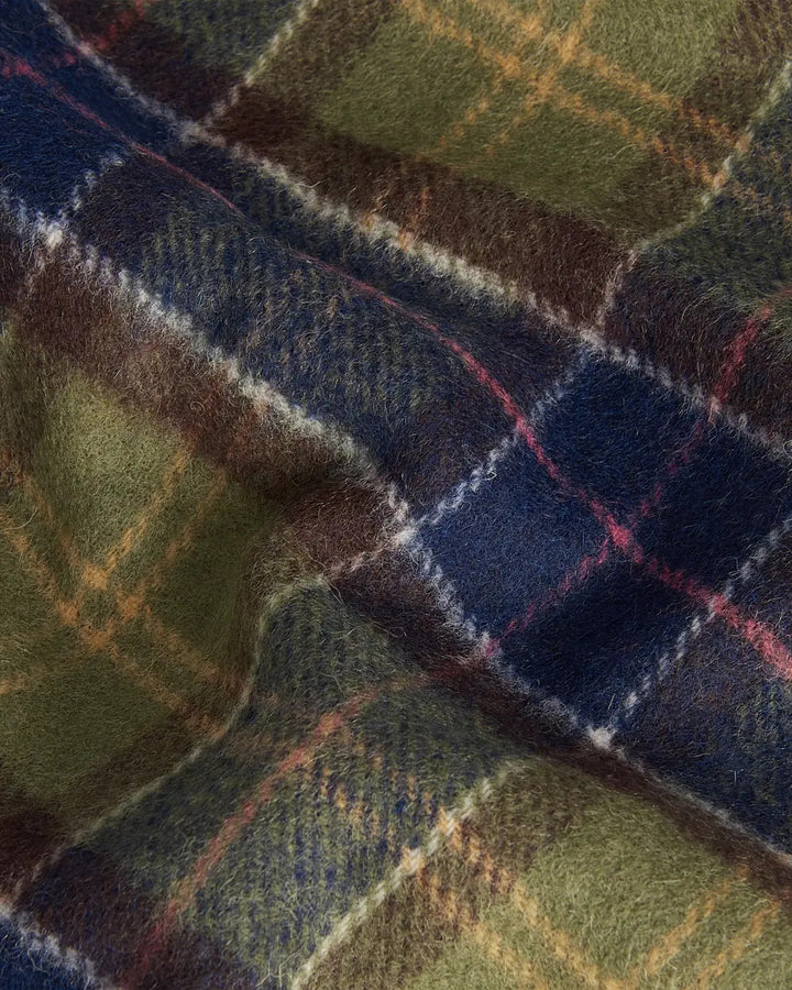 Barbour Tartan Lambswool Scarf – Groen-100% lamswol-HEREN ACCESSOIRES-Groen