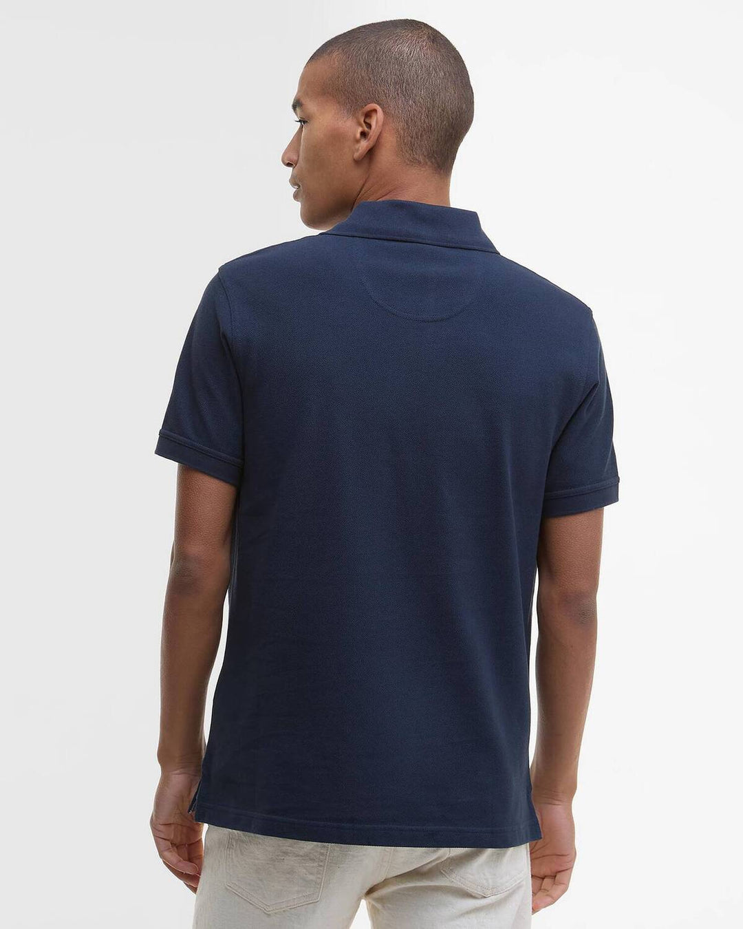 Barbour Tartan Pique Polo Shirt – Blauw-100% katoen-HEREN POLO'S & T-SHIRTS-Blauw