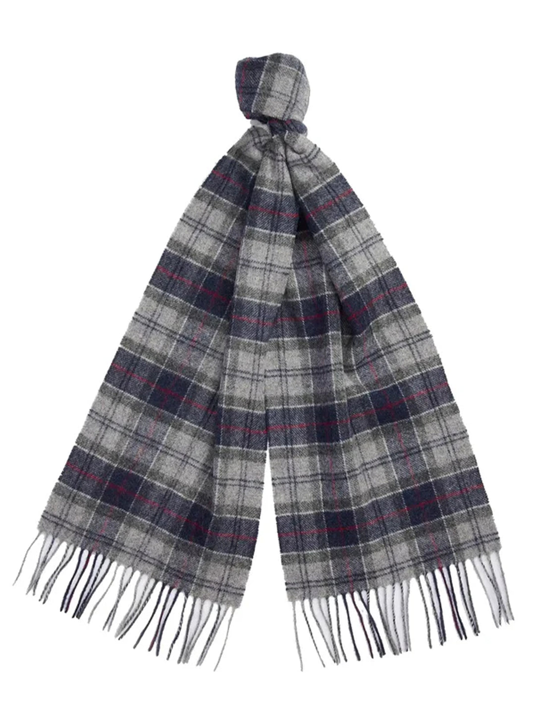 Barbour Tartan shawl BLUE GRANITE-100% Lambswool-HEREN ACCESSOIRES-Blauw