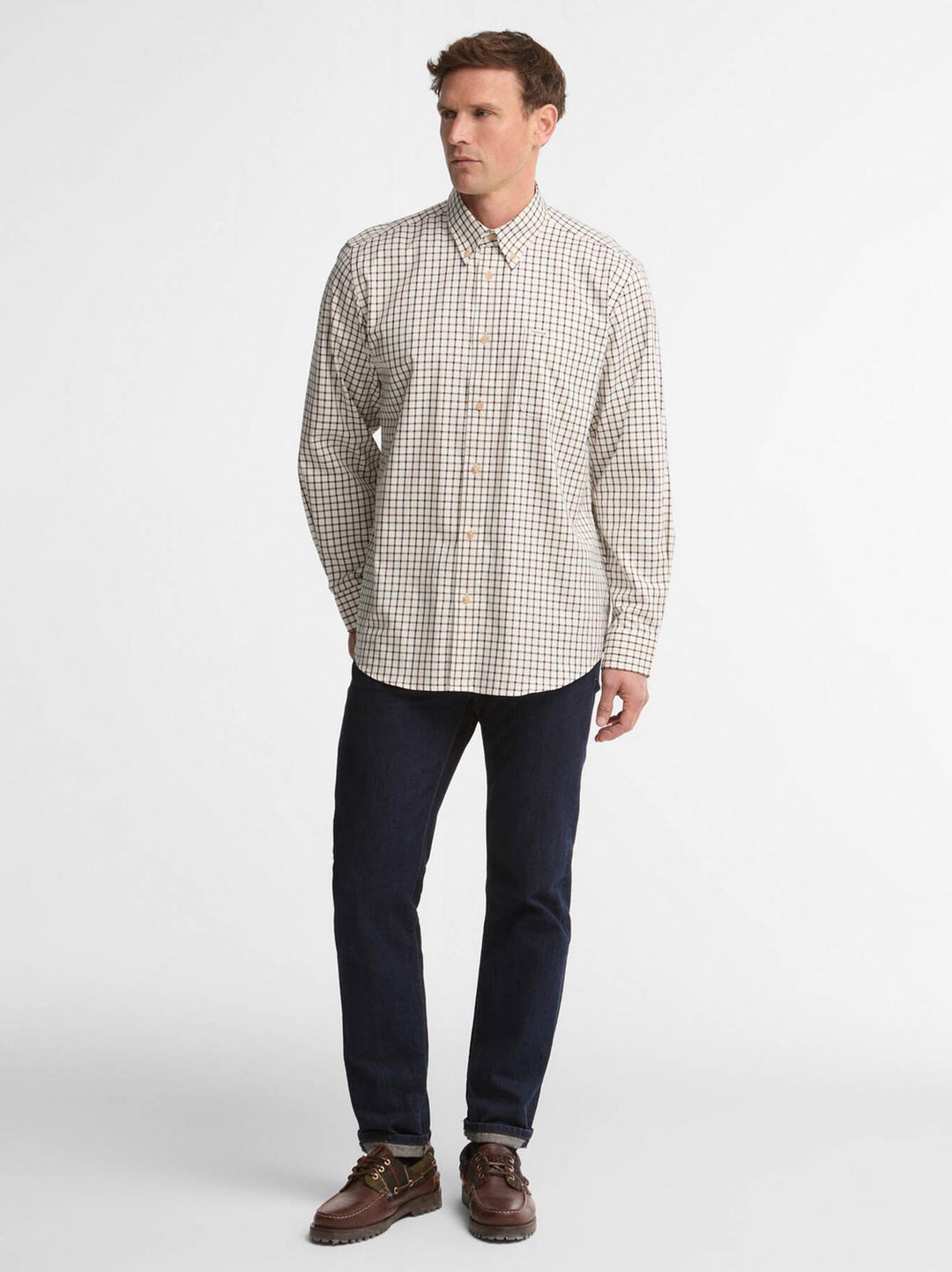 Barbour Tattersall Comfort Fit Overhemd – Rood-100% katoen-HEREN SHIRTS-Rood
