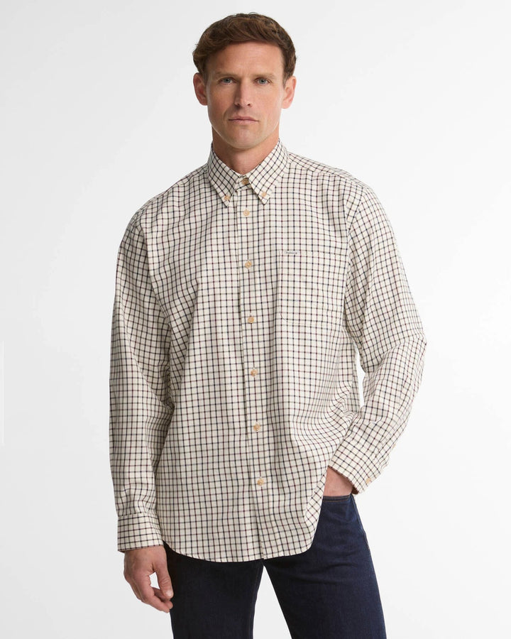 Barbour Tattersall Comfort Fit Overhemd – Rood-100% katoen-HEREN SHIRTS-Rood