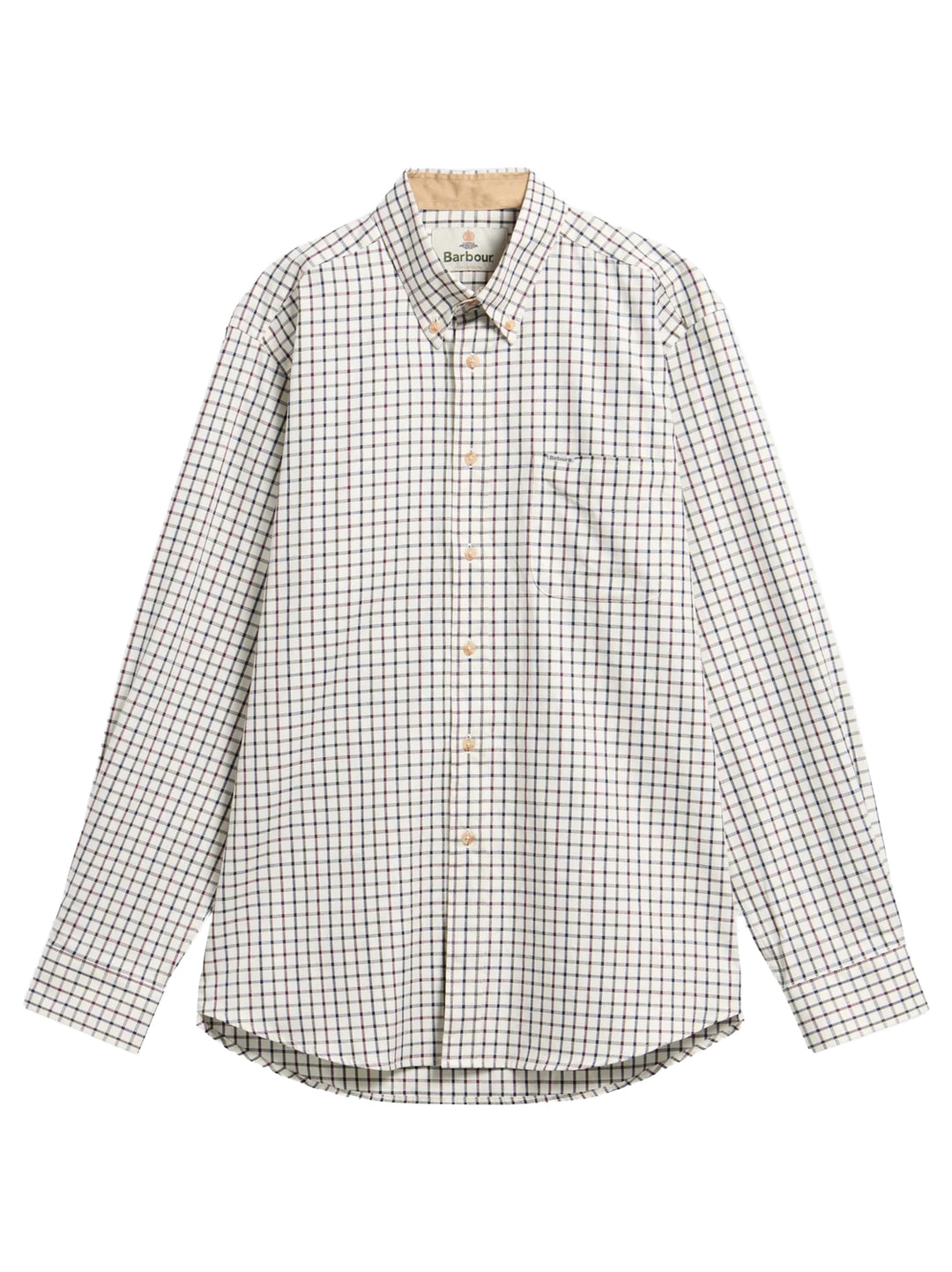 Barbour Tattersall Comfort Fit Overhemd – Rood-100% katoen-HEREN SHIRTS-Rood