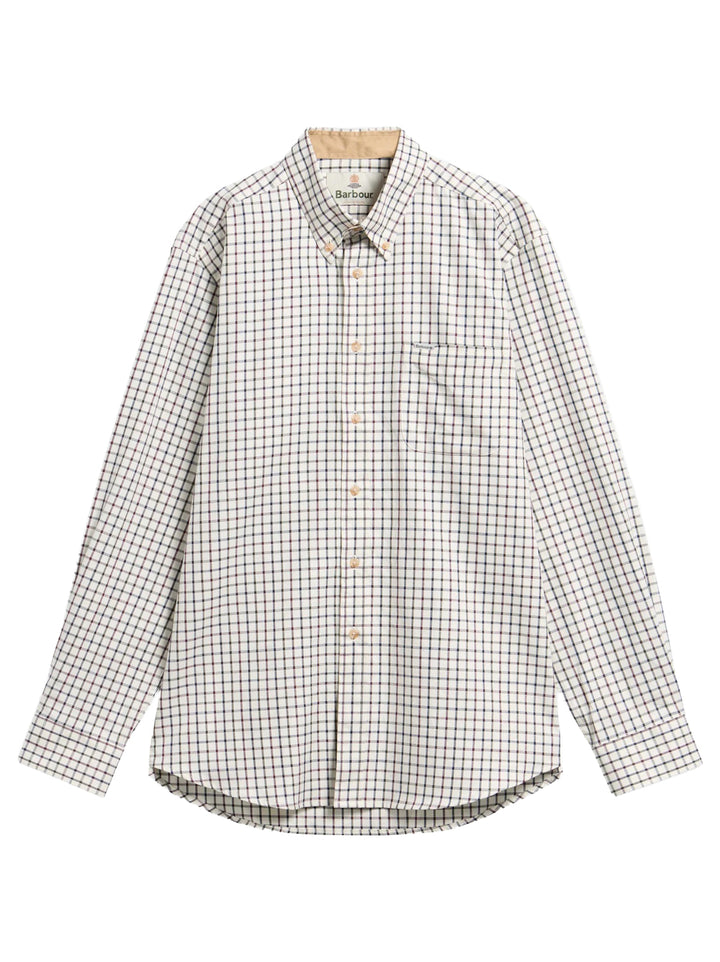 Barbour Tattersall Comfort Fit Overhemd – Rood-100% katoen-HEREN SHIRTS-Rood