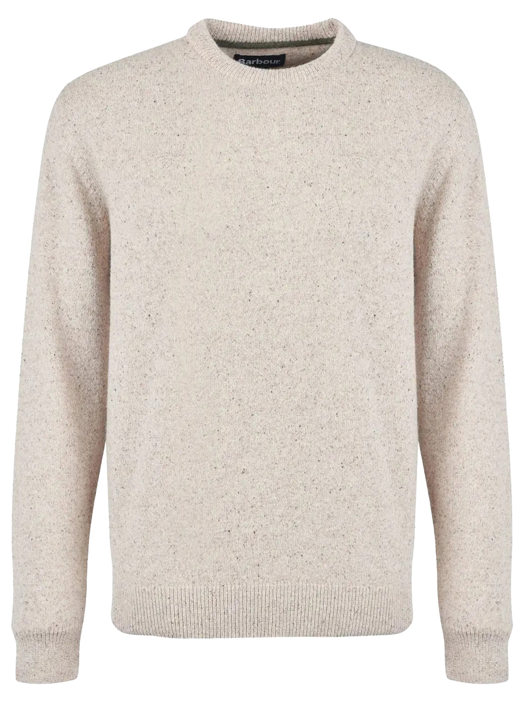 Barbour Tisbury Crew Neck Trui – Beige-60% wol, 23% polyamide, 8% viscose, 8% zijde, 1% polyester-HEREN TRUIEN & VESTEN-Beige